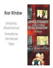 rear window common sense media|was rear window filmed in color.